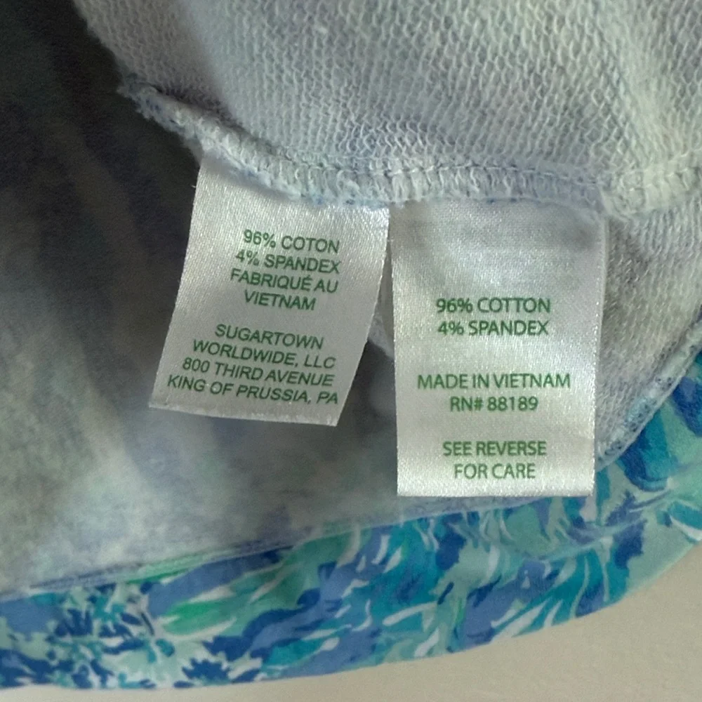 Lilly Pulitzer Hey Hey Soliel Popover Skipper in Blue Haven, SPF 50+, Size Small - Picture 6 of 8